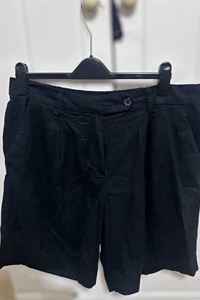 Next Black Tailored Linen Blend Shorts by Next — pre-loved on Thrifted.mt