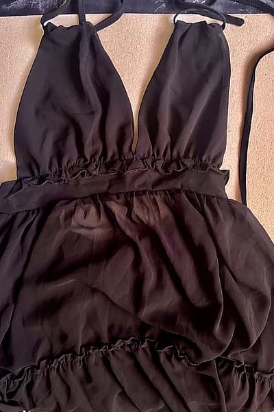 Black see through beach party dress by SHEIN — pre-loved on Thrifted.mt