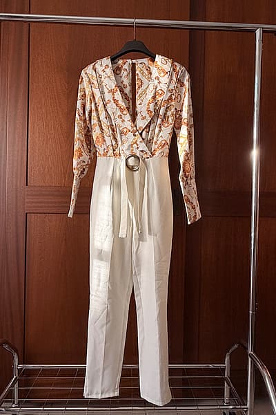 BBY White-Gold Jumpsuit — pre-loved on Thrifted.mt