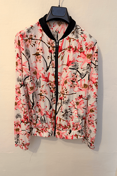 Floral Print Bomber Jacket by Primark — pre-loved on Thrifted.mt