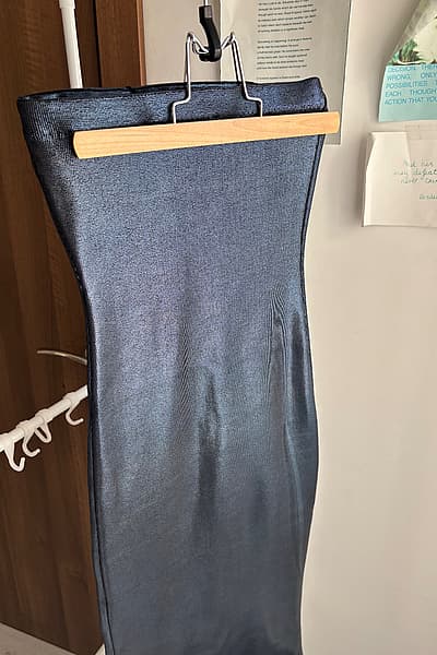 Metallic Strapless Bodycon Dress by Zara — pre-loved on Thrifted.mt