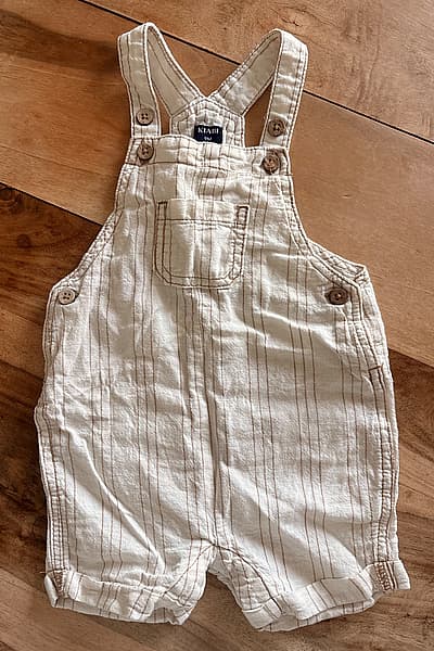 Striped Baby Dungarees Overalls by Kiabi — pre-loved on Thrifted.mt