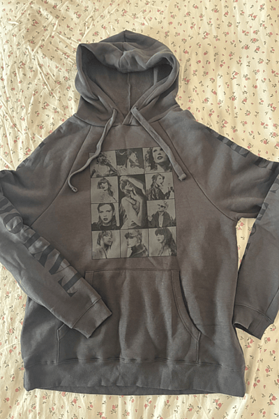 Taylor Swift The Eras Tour Oversized Graphic Hoodie by Taylor Swift — pre-loved on Thrifted.mt