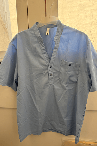 Light Blue Short Sleeve Top by Unbranded — pre-loved on Thrifted.mt