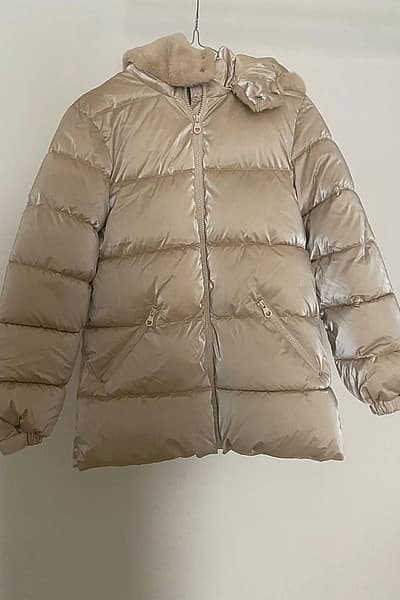 Original Marines Metallic Beige Puffer Jacket by Original Marines — pre-loved on Thrifted.mt