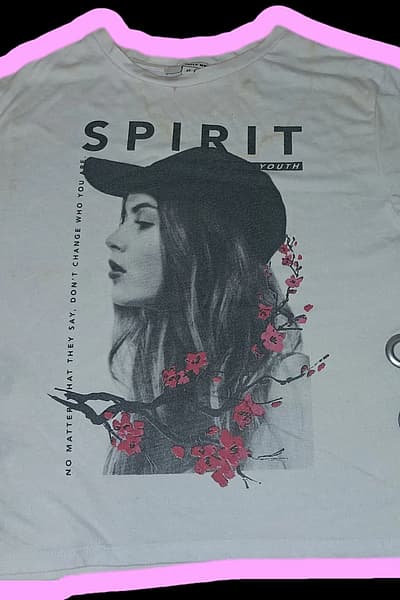 2019 Tally Weijl Graphic Tee with Open Side by Tally Weijl — pre-loved on Thrifted.mt