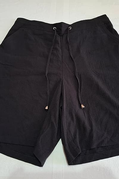 Papaya (Matalan) Black Drawstring Casual Shorts - Brand New — pre-loved on Thrifted.mt