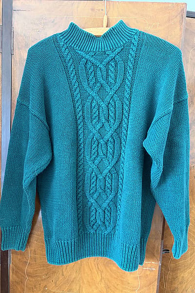 Cable knit jumper by Cristina — pre-loved on Thrifted.mt