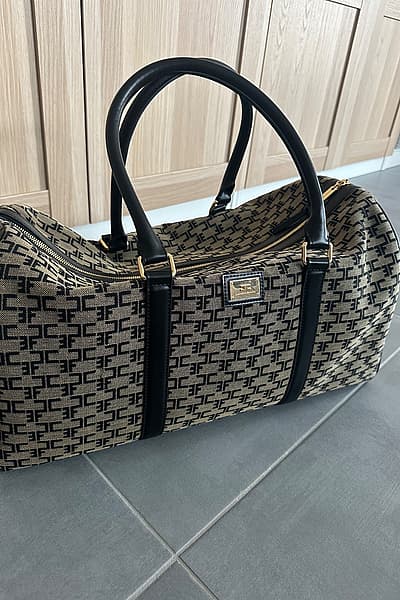 Elisabetta Franchi monogram weekend bag by Elisabetta Franchi — pre-loved on Thrifted.mt