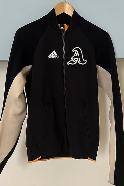 Adidas Black Contrast Varsity Jacket by adidas — pre-loved on Thrifted.mt