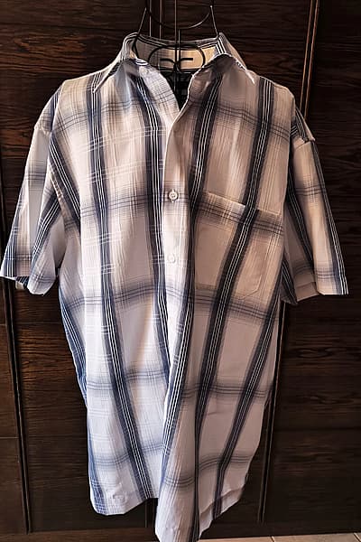 BHS Checkered Short Sleeve Shirt by BHS — pre-loved on Thrifted.mt