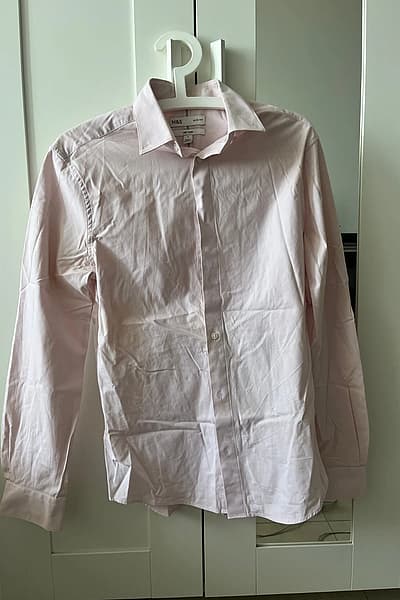 Pink Slim Fit Shirt by M&S — pre-loved on Thrifted.mt