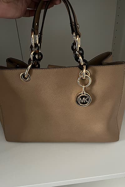 Michael Kors Tan Tote Bag by Michael Kors — pre-loved on Thrifted.mt