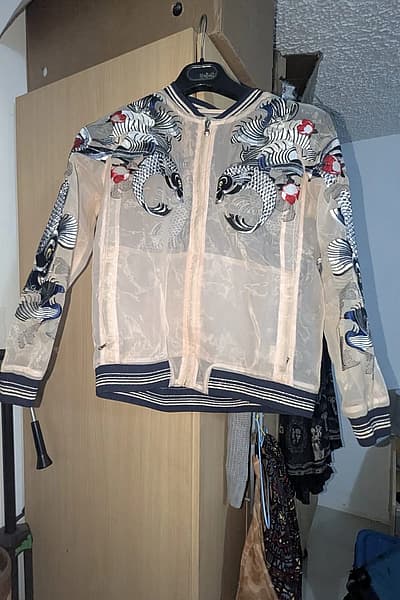 3.1 Phillip Lim Tattoo Embroidered Organza Koi Bomber — pre-loved on Thrifted.mt