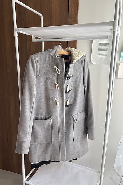 ASOS Grey Toggle Duffle Coat by ASOS — pre-loved on Thrifted.mt