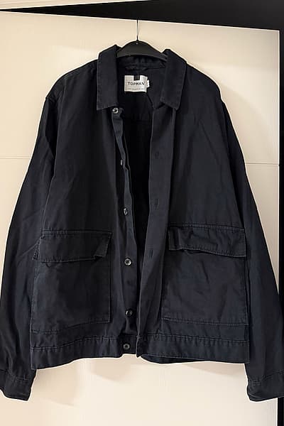Topman Black Utility Jacket by Topman — pre-loved on Thrifted.mt