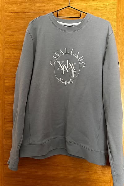 Cavallaro Napoli Grey Logo Sweatshirt by Cavallaro Napoli — pre-loved on Thrifted.mt