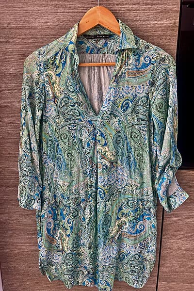 Zara Paisley Patterned Shirt Dress by Zara Basic — pre-loved on Thrifted.mt