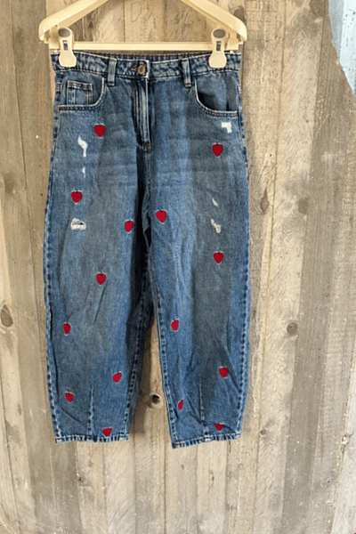 NextGirls blue heart jeans by Next — pre-loved on Thrifted.mt