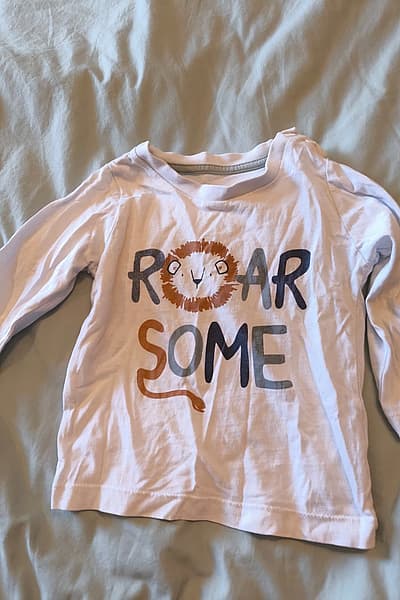 Baby boys long-sleeve lion top — pre-loved on Thrifted.mt