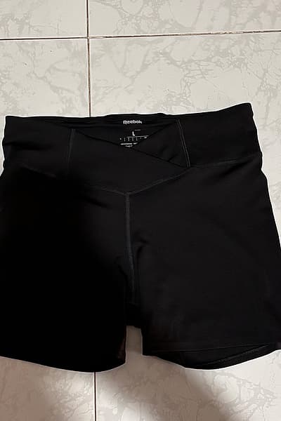 Reebok black sports shorts by Reebok — pre-loved on Thrifted.mt
