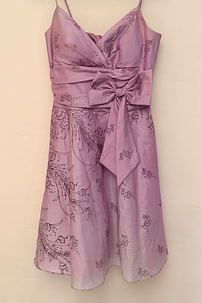 Lilac Floral Pattern Party Dress by Josh & Jazz — pre-loved on Thrifted.mt