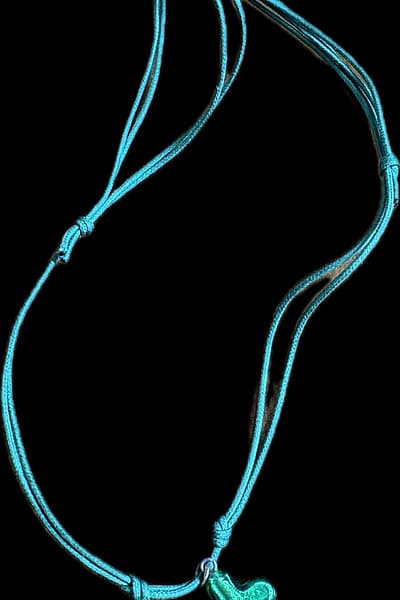 Teal Cross Cord Necklace — pre-loved on Thrifted.mt