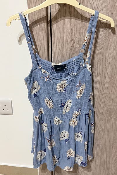 Blue floral print sundress by Zizzi — pre-loved on Thrifted.mt