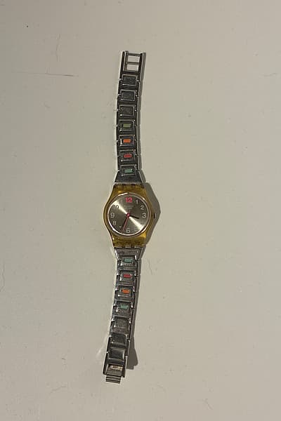 Vintage Swatch watch, multicoloured links by Swatch — pre-loved on Thrifted.mt