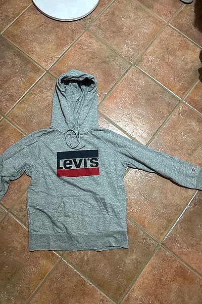 Levi's Grey Logo Hoodie by Levi's — pre-loved on Thrifted.mt