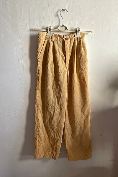 Mustard Corduroy Trousers by Piazza Italia — pre-loved on Thrifted.mt