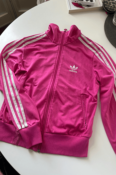 Adidas Originals Pink Track Jacket Firebird by Adidas — pre-loved on Thrifted.mt